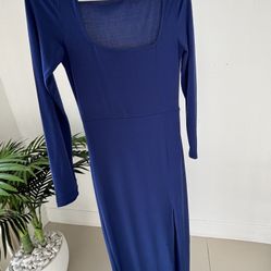  midi dress in blue