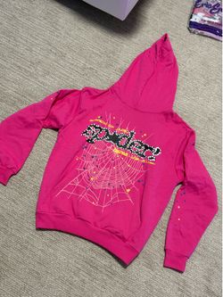 pink spider hoodie