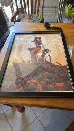 Borderlands limited and numbered Lilith print framed
