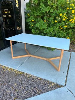 Large white 79” dining / conference table