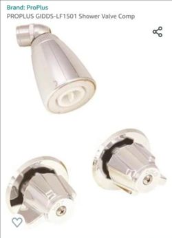 New ProPlus chrome shower faucet, 3 1/2" centers, brass construction, 1/2 " female connections, shower arm not includedOthers Avail. Look At My Profil