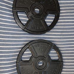 Weider 10 Lb Standard Weight Plates $25🔥🔥