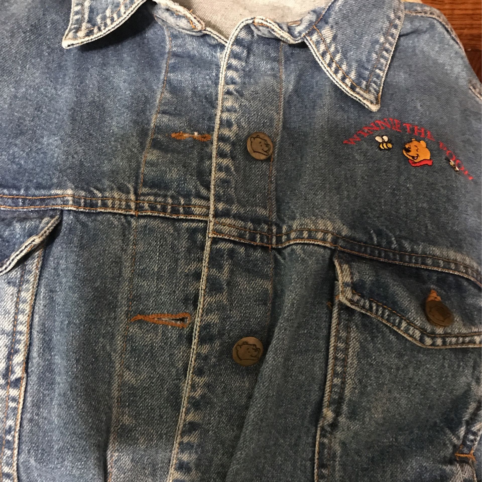 Denim Winnie The Pooh Jacket