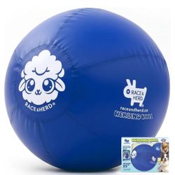 Race&Herd 25″ XXL Herding Ball – Interactive Dog & Horse Toy Blue - NEW IN BOX