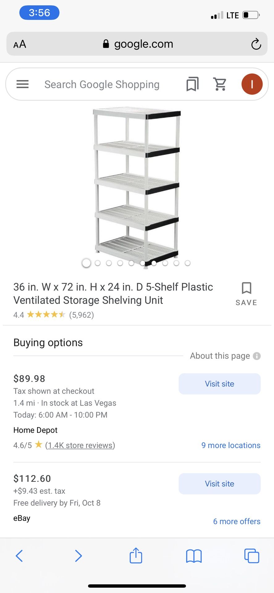 Storage Shelves