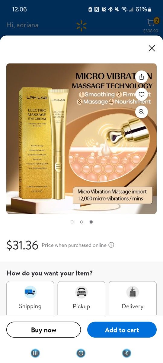 LPH LAB electric Massage Eye Cream