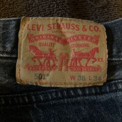 Levi’s 501 Black 36x34