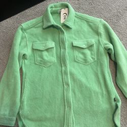 New women ZYIA fleece green naya shirt jacket size L