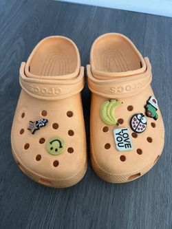 Orange Crocs