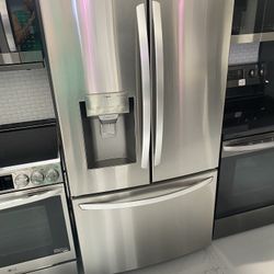 Stainless Steel 28 Cu. Ft. Smart WiFi Enabled French Door Refrigerator 