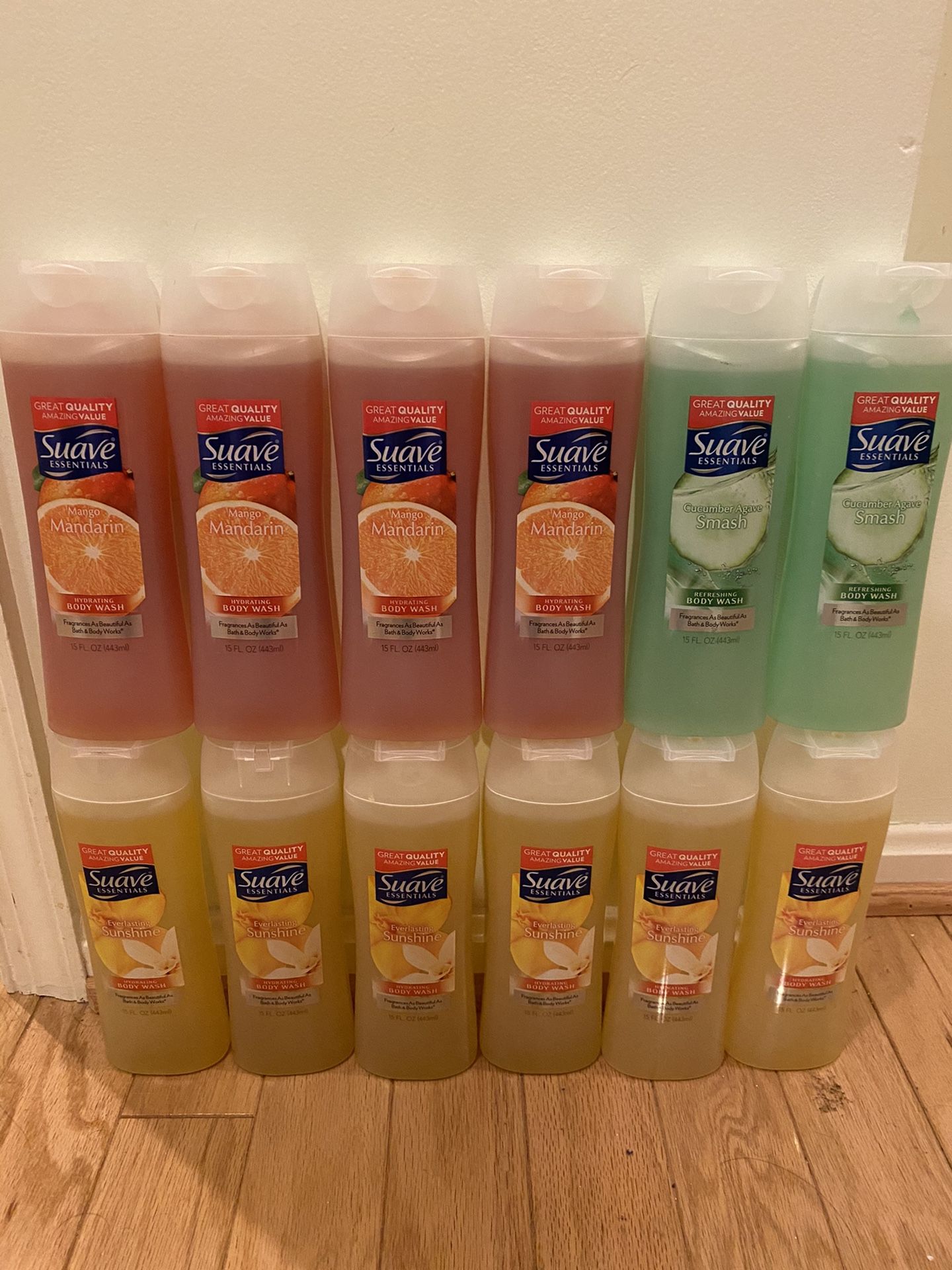 12 pcs Suave Bodywash