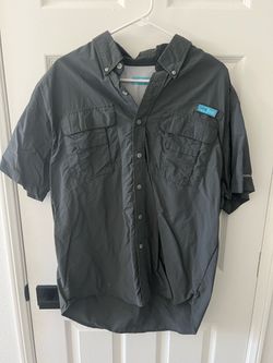 Dark Grey Tuna Short Sleeve Fishing Shirt