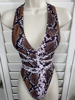 ONE PIECE SNAKEPRINT BIKINI