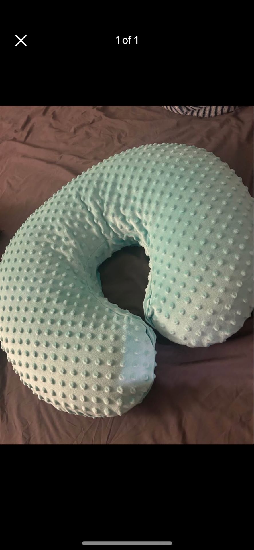 Boppy With Teal Cover