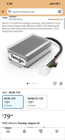 Converter for golf carts vehicles etc