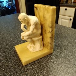 THE. THINKER. ON. MARBLE 7 IN  TALL