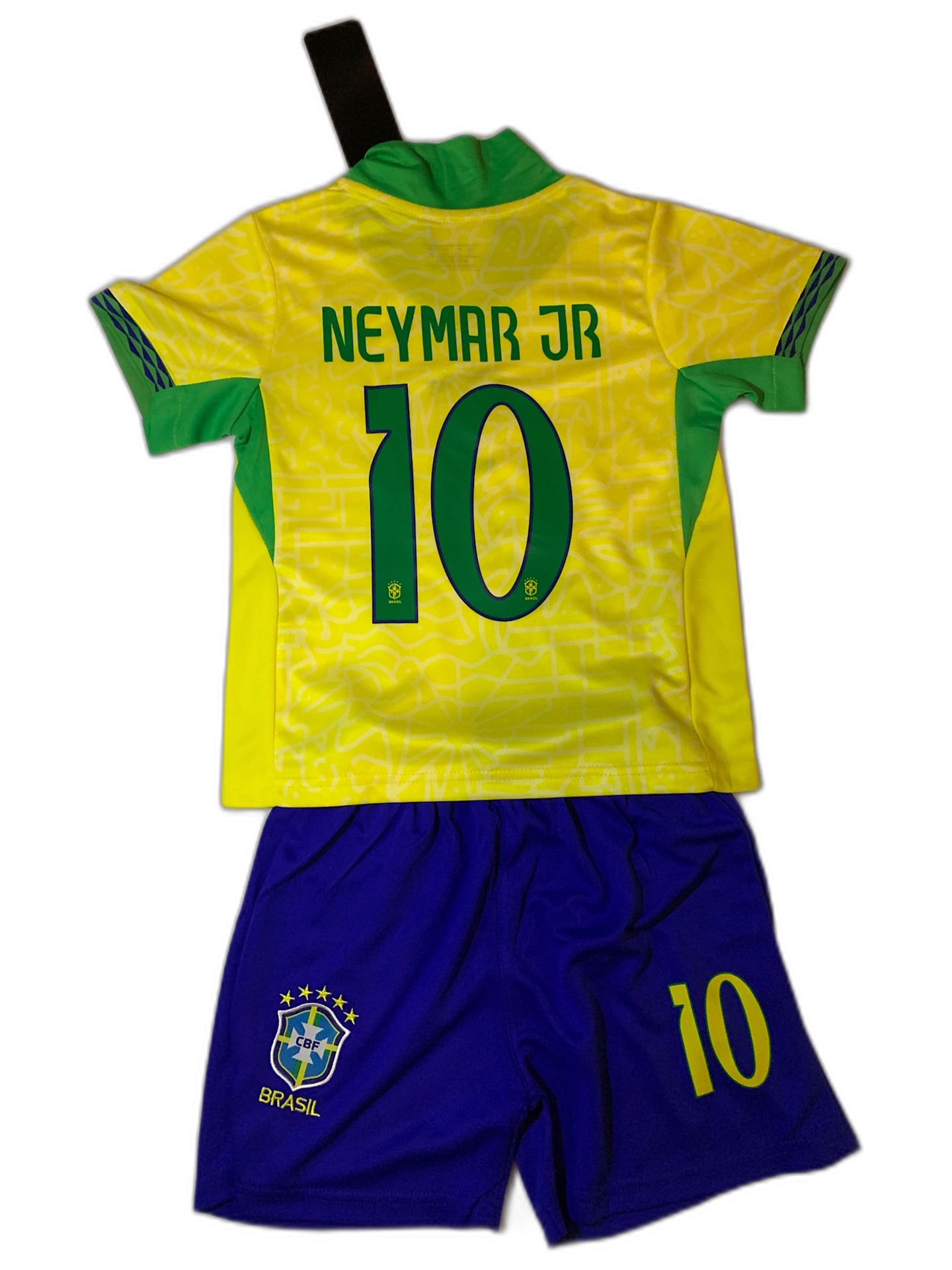 Neymar Jr Brazil Youth Soccer Jersey & Shorts Set - Brand New With Tags