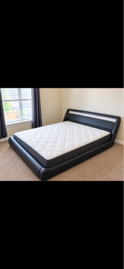 Black Queen Size Low Profile Bed Frame