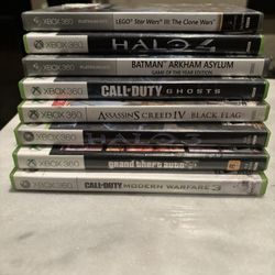Xbox 360 Game Lot NOT-TESTED