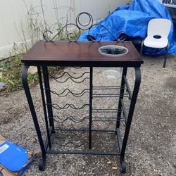 Wine Rack With Glass Chiller 