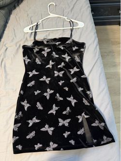 90s Butterfly mini dress