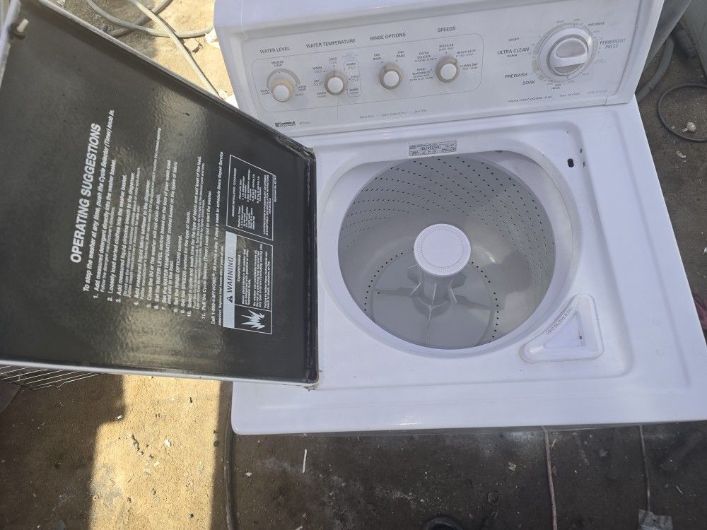 Kenmore Washer Super Capacity And Heavy Duty Works Excellent