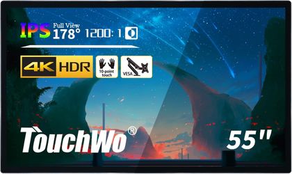 55 inch Interactive Touchscreen Monitor, Smart Board with 4K Display