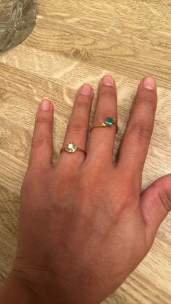 18k Gold And Esmerald 