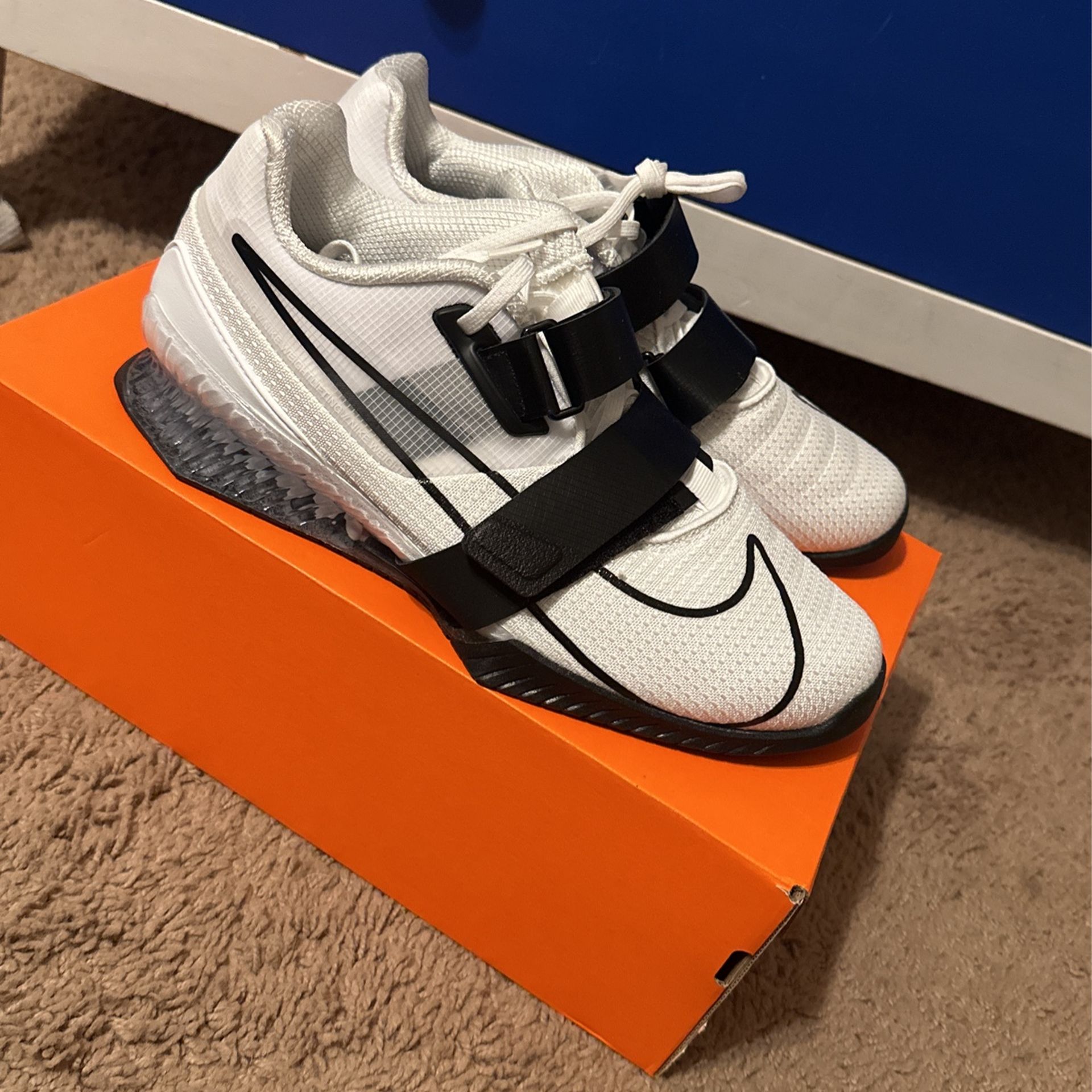 White Size Weightlifting Shoes Nike Romaleos IV Weightlifting