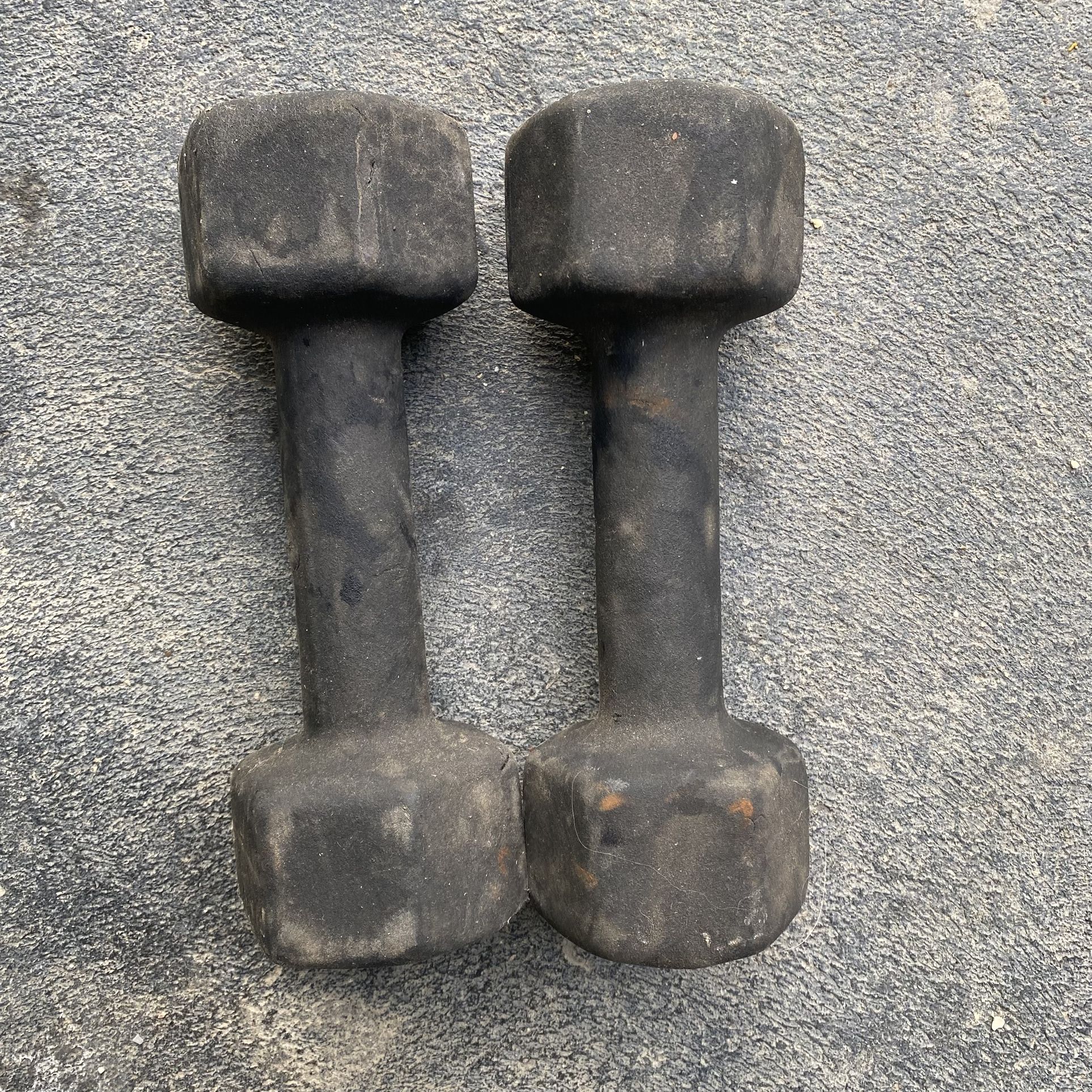Black Dumbbells Set 10 LBS  