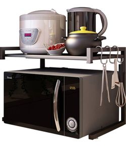 Pusdon 2 tier extendable microwave oven rack