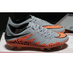 New Men's Nike Hypervenom Phinnish II SG Pro Soccer Orange Grey 768898-081 size 6