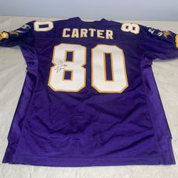 Nwt Auto Authentic Cris Carter Starter Minnesota Vikings Jersey Men 48 Purple