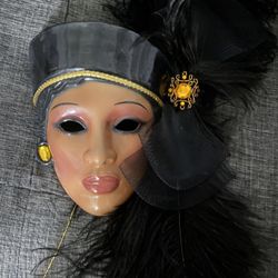  Mask With Feathers (Small)