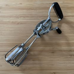 Vintage EKCO Stainless Steel Egg Beater/Hand Held Mixer [LL]