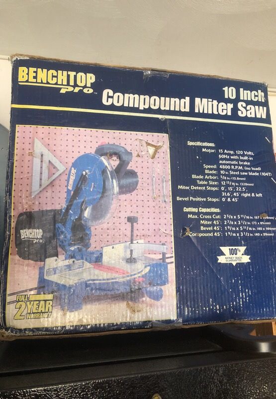 BenchTop Pro 10 inch Compound Miter Saw