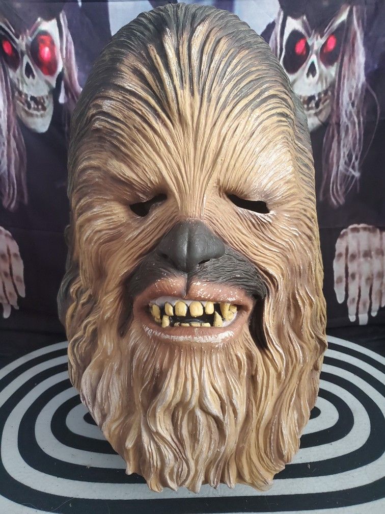 2005 Star Wars Chewbacca Deluxe Latex Adult Halloween Mask Seen Step Brothers