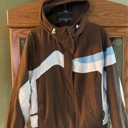 Ladies Zip Up Lined Jacket With Hood 