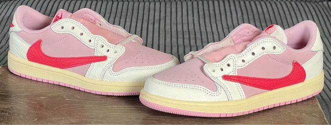 Jordan 1 Low OG SP Travis Scott Sail Tropical Pink (PS) | Size 3Y | IQ7605-101