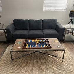 Beautiful Industrial Metal End Side Tables With FREE LAMPS!