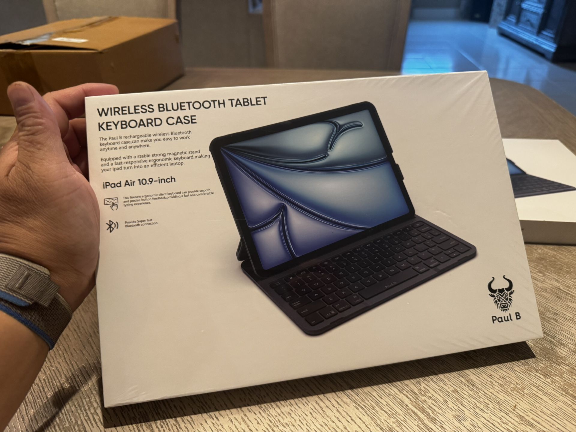 AUL B for iPad Air 11 Inch Case with Keyboard,Air 6th/Air 5th/Air 4th Generation Keyboard Case-Backlit,10.9 Inch Air Generation Case with Keyboard,iPa