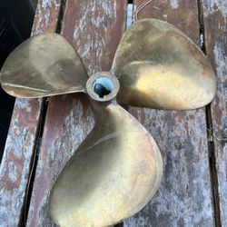 Beautiful Brass Boat Propeller 