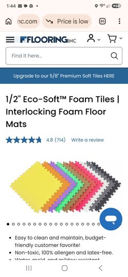 Interlocking foam mats