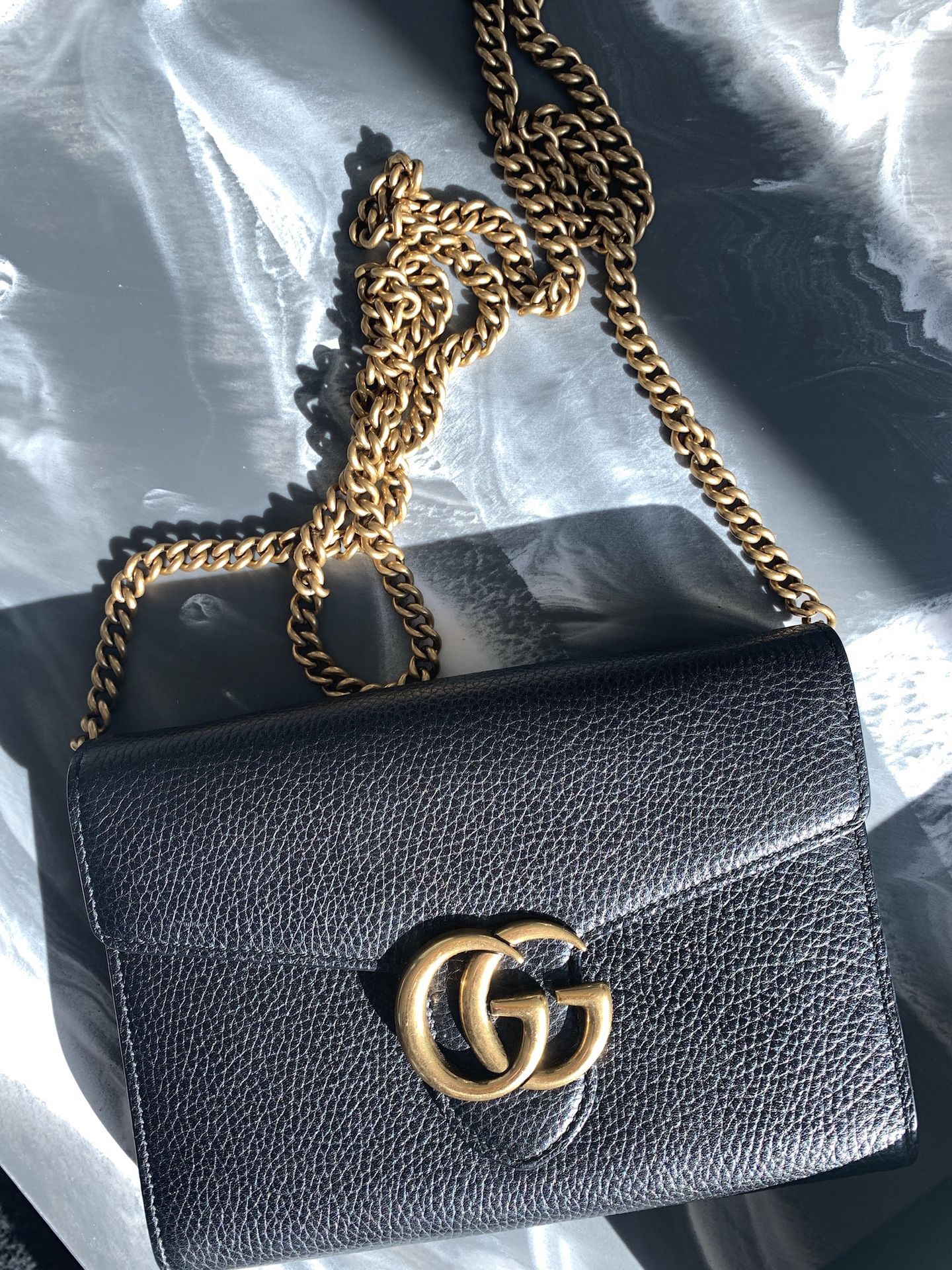 Gucci Marmont GG Wallet on Chain Bag