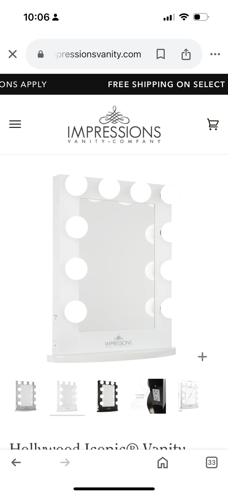 Vanity Mirror With Lights