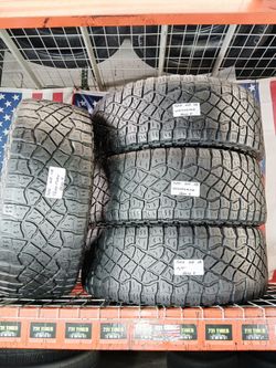 325 65 18 GOODYEAR WRANGLER TERRITORY AT RAM TREX FORD RAPTOR USED TIRES