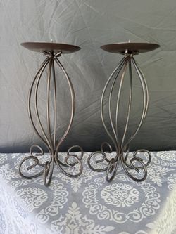 CANDLESTICK Holders, set of 2, TALL