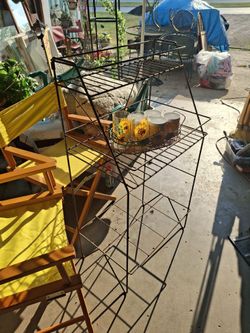 Vintage Wrought Iron Shelf