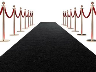 NEW 15 ft Black Event Carpet Runner