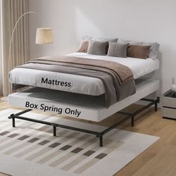 Mattress 10 Inches Thick With Box Springs And Metal Bed Frame QUEEN Size, New From Factory, Available in All Sizes And Same Day Delivery 